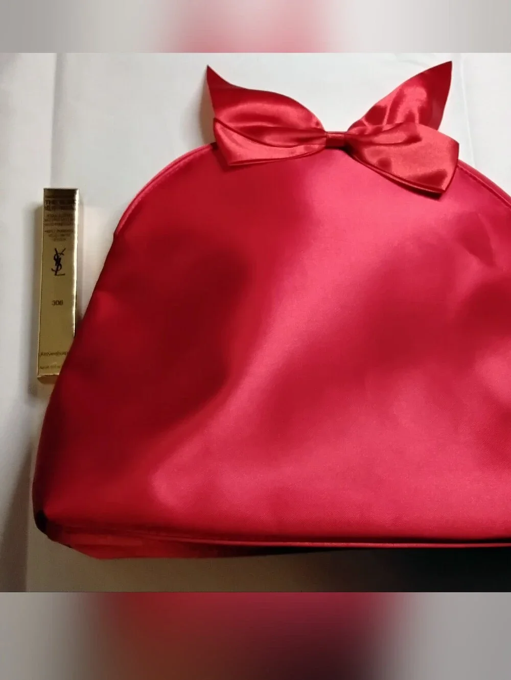 Yves Saint Laurent Parfums Red Cosmetic Case - New